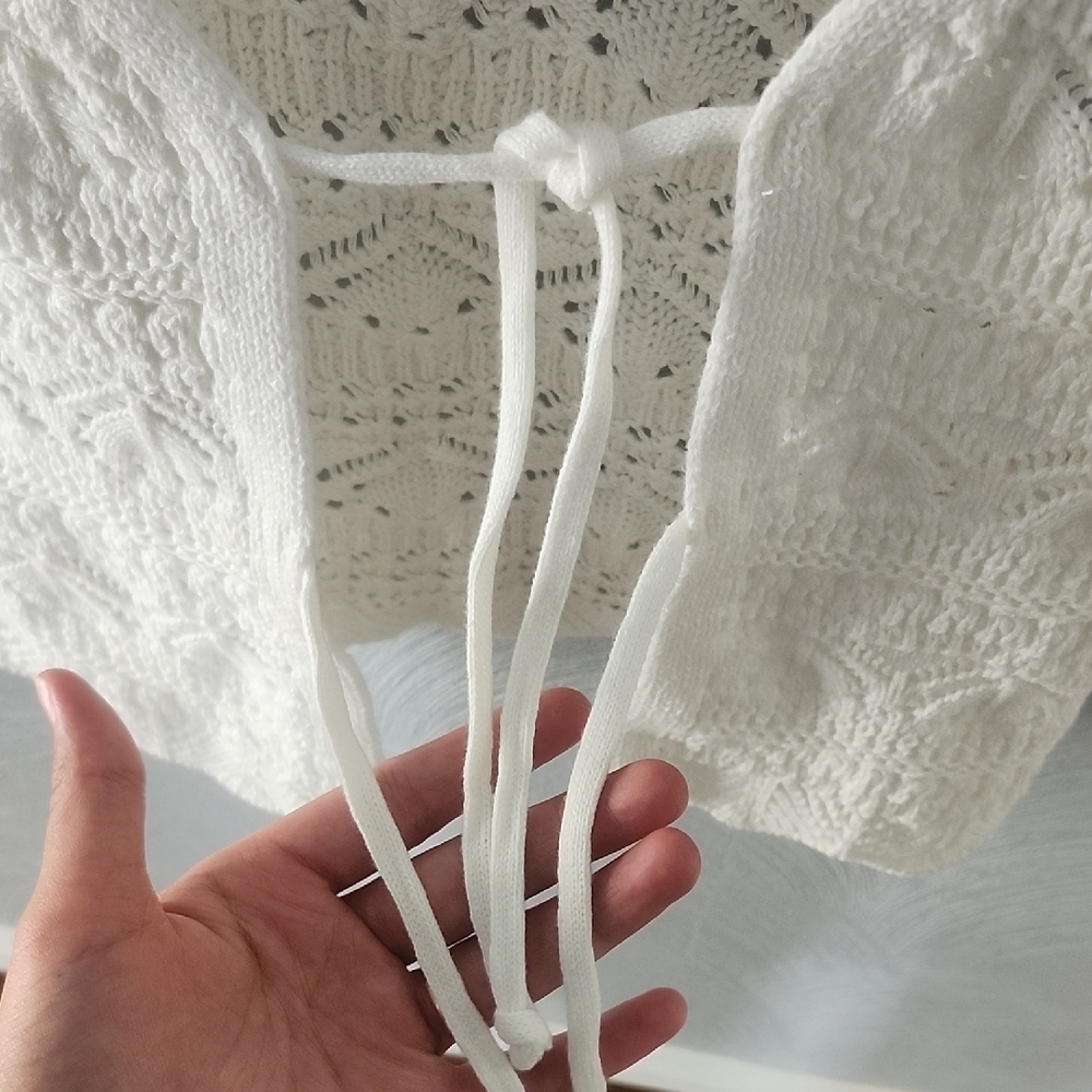 Cotton Emporium Cream Lace Tank Top - Picture 4 of 6